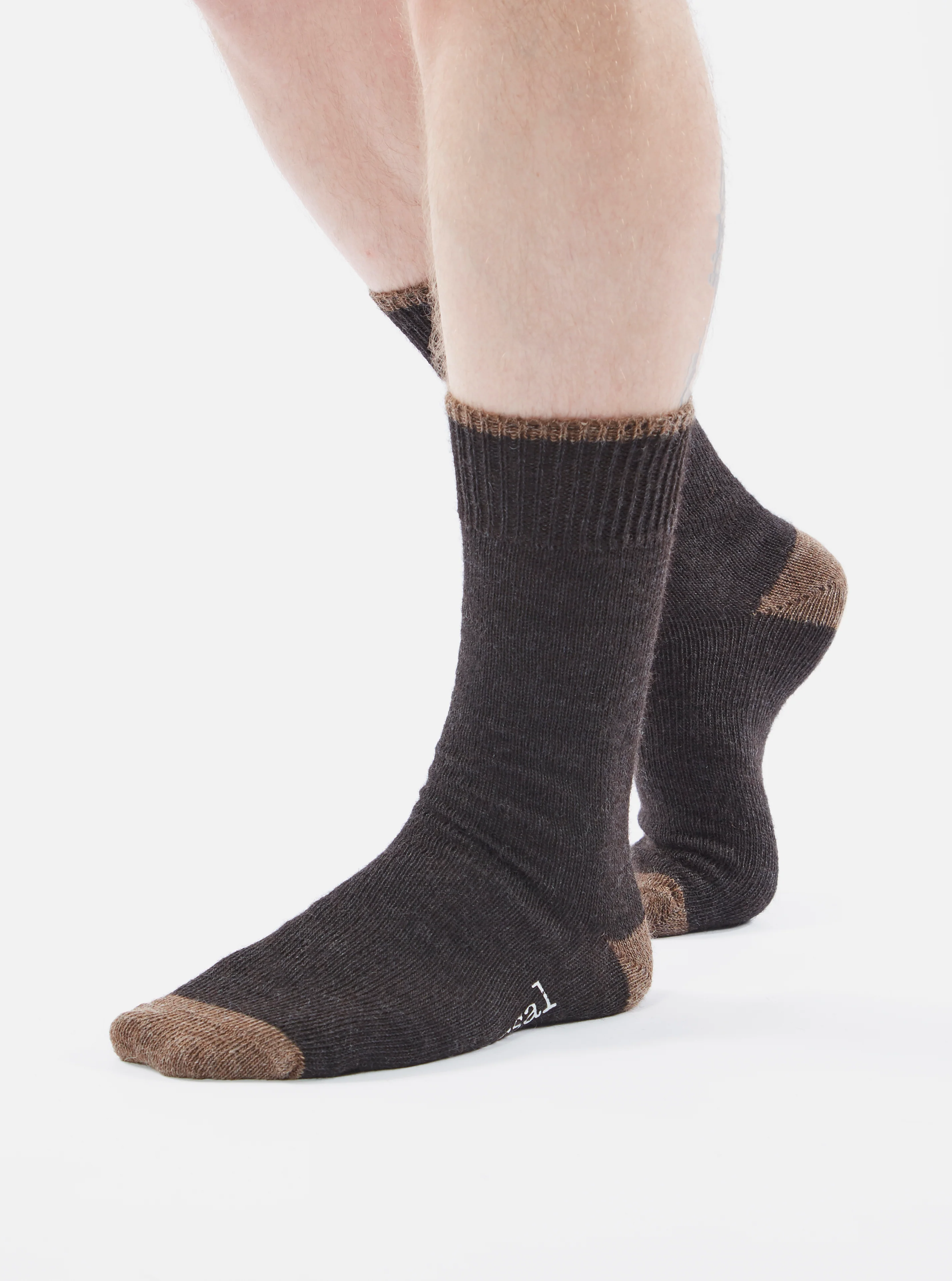 Charcoal Alpaca Wool Alpaca Sock - Image 3